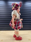 Vintage 1950 s Masudaya Japanese Tin Toy Large Wind Up Walking Doll Works Video
