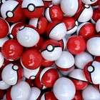 Pokemon Themed Easter Egg Hunt - 24 Prefilled Reusable Pokeball Eggs   Bucket