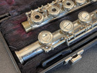 Vintage Armstrong 303beos Intermediate Open-hole Flute In Case   As-is