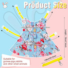 3 Sets Christmas Rabbit Bunny Harness And Leash Gift  Cute Bunny Clothes For Rab