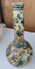 Antique 19th Century Persian Qajar Pottery Vase Gul-o-bulbul Museum Restoration