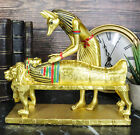 Ancient Egyptian God Of The Dead Golden Anubis Embalming Pharaoh Mummy Statue