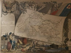 Framed Antique 1852 Levasseur Hand Colored Map Of The Dept  Bes Du Rhone  France