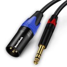 1 4 To Xlr Cable quarter Inch6 35mm Trs To Xlr Male  1 4  Stereo Jack To Xlr    