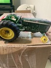 Vintage John Deere 1 16 Ertl Tractor With Pull Behind Made In Usa Pressed Steel