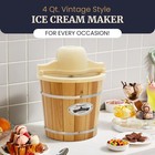 Elite Gourmet Eim-924l 4qt Old Fashioned Wood Bucket Ice Cream 4 Quart 