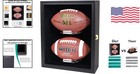 Luxury Wall-mounted Football Display Case - High-end Wooden Memorabilia Holder