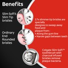 Colgate Slimsoft Charcoal Soft Black Bristles Toothbrush  8 Pcs  buy4 Get 4 