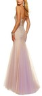 Women s Formal Lace Rhinestones Sequins Beaded Long Evening Gown Prom Dress