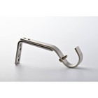 Decorative Drapery Brushed Nickel Steel Single 6 In  Projection Curtain Rod Brac