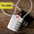 Lumintrail Tsa Travel Luggage Lock  4 Dial Combination With 4 Ft Steel Cable