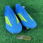 Men s Adidas F50 League Laceless Fg mg Blue Soccer Cleats Jr8985 Size 9