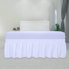 Wrap Around Ruffled Bed Skirt With Adjustable Elastic Belt - 18 Inch Drop Easy T