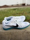 New Nike Men s 5 5 Zoom Rival Distance Track Spikes White Spruce Size 11 