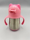 Munchkin 8 Ounce Pink  Munchkin   Cool Cat    Toddler Sippy Cup Used Good Condition