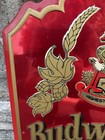 Vintage Metal Budweiser Sign Plaque King Of Beers Metal Advertising Pub Tavern