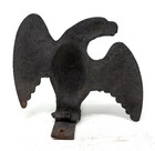 Antique 19th Century Old Iron Roof Snow Eagle Ice Birds