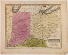1830 Ohio - Indiana - Kentucky Map Original Early Counties Indian Lands Exrare