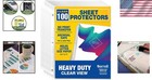 100 Pack Heavy Duty Sheet Protectors For 8 5x11 Document Storage And Display
