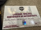 Chicago Wolves Game Worn Used Mic Ahl Ccm Authentic Alternate Storm Jersey 58