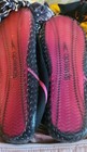 Speedo Womens L 9 Water Beach Pool Shoes Black Pink Zip Slip On