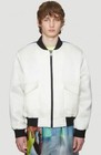 Ex Infinitas Men White Surfer Bomber Jacket  Size  L