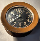 Ww2 Us Navy - Seth Thomas Brass Deck Clock No  3 - Ship   Submarine Clock