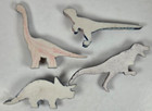 Jurassic Park Dinosaur Eraser Set Of Four 3-4  Long Imaginings3 Vintage 1992