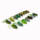 100pcs Rubber Frog Fishing Lures Soft Float Bait 6cm 2 3   With Retail Box