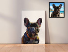 9x12 Pet Portrait Personalized From Photo Hand-painted Acrylic Canvas Dog Cat