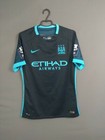 Manchester City Jersey Authentic 2015 2016 Away Match Worn  M Shirt Nike Ig93