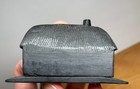 Antique Irish Cottage Carved Bog Oak Wood Miniature 3  Ireland House Cabin