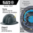 Klein Tools 60513 Klein Carbon Fiber Full Brim Hard Hat  Spartan