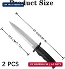 2 Pcs Rubber Martial Art Training Knife Fake Practice Knife For Martial Art Trai
