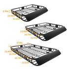 500lb 64  Extendable Roof Rack Cargo Carrier Basket Top Luggage Holder Suv Truck