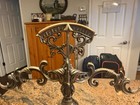 Vintage  scale Of Justice decorative Balance Scale Wood Base