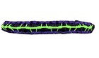 Black purple With Neon Green Barbwire Stitch