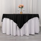 70  X 70  Black Scuba Polyester Square Tablecloth Wedding Table Linens Party