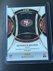 2025 Panini Select Kendrick Bourne Signatures Light Blue Prizm Auto  49 49ers