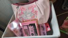 Juicy Couture Pink Cosmetic Bag Makeup Lot W  Lashes   Lip Smacker Y Bolso Jucy