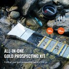 Uimoso Gold Panning Kit With 50  Aluminum Sluice Box And 23 Accessories