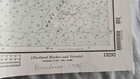48 X36 Noaa Map Nautical Chart  Sounding Maine Coast Portland Habor Vicinity Ft