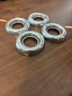 Vintage Pedal Car Pull Wagon Chrome Wheel Hubcaps Trim Rings Set Of 4 Parts
