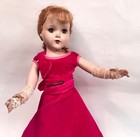 Vtg 1950 s Arranbee Nancy Lee Hard Plastic Doll  17    Hot Pink Formal Dress Gown