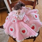 Crochet Bed Doll Vintage 