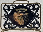 Vintage Metal Plastic Niagara Falls Letter Napkin Holder Mid Century Modern 