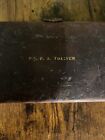Antique 1800s Dr  F  A  Toliver Doctors Apothecary Kit Leather Travel Case Rare