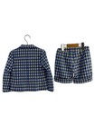 Gucci Kids Set Up 36 Wool Blue Gingham Ck Used
