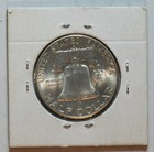 1949-s United States Mint Bu Franklin Silver Half Dollar In 2x2 Holder