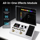 Dual Stomp Multi Effects Guitar Pedals  Rechargeable Multi Effects Processor    